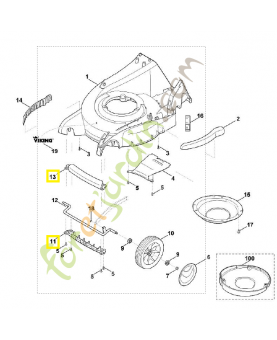 Axe complet 6375-790-1901. Pièce de rechange Sithl / Vicking