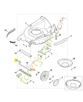Axe 6375-700-2404. Pièce de rechange Sithl / Vicking