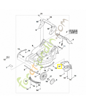 Recouvrement 6358-706-0705. Pièce de rechange Sithl / Vicking