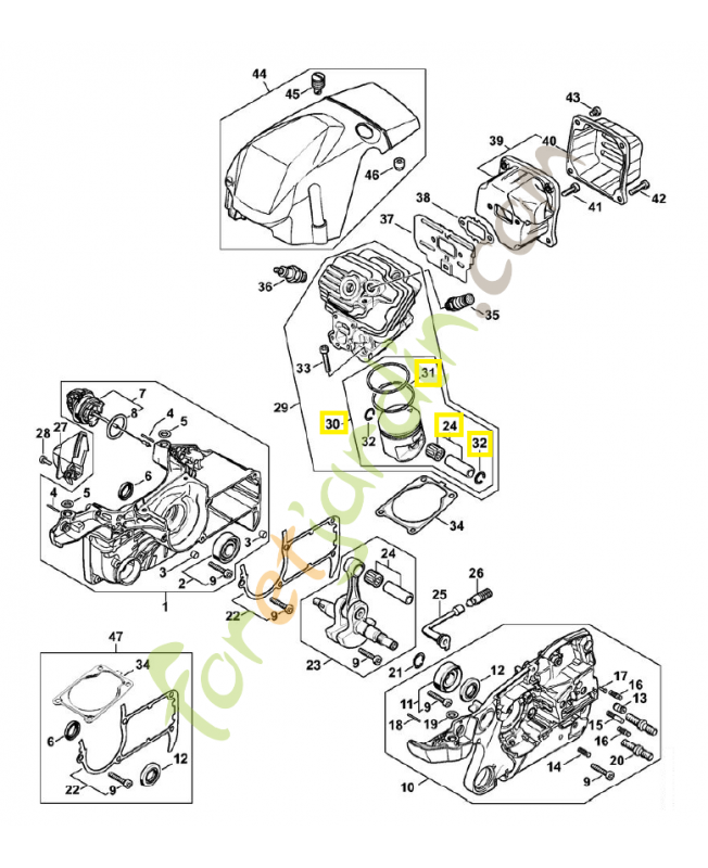 Piston Ø 50 mm 1140-030-2014. Pièce de rechange Sithl / Vicking Piston Ø 50 mm 1140-030-2014. Pièce de rechange Sithl / Vicking