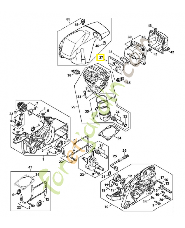 Tôle de refroidissement 1140-141-3203. Pièce détachée Stihl / Vicking Tôle de refroidissement 1140-141-3203. Pièce détachée Stihl / Vicking