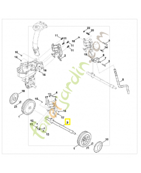 Axe 6241-740-7400. Pièce de rechange Sithl / Vicking