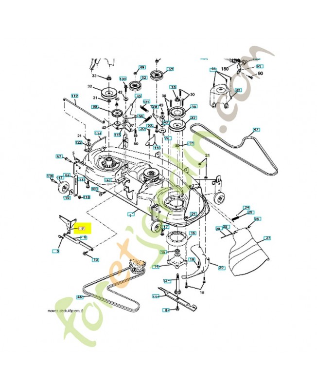 SUPPORT CARTER ARRIERE GAUCHE