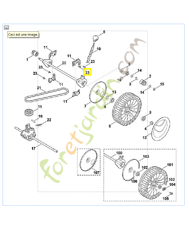 Vis p5x8 9104-007-4255. Pièce de rechange Sithl / Vicking