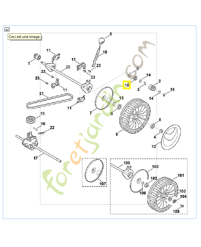Roulement rainuré à billes 6001-2z 9503-003-5151. Pièce détachée Stihl / Vicking Roulement rainuré à billes 6001-2z 9503-003-5151. Pièce détachée Stihl / Vicking