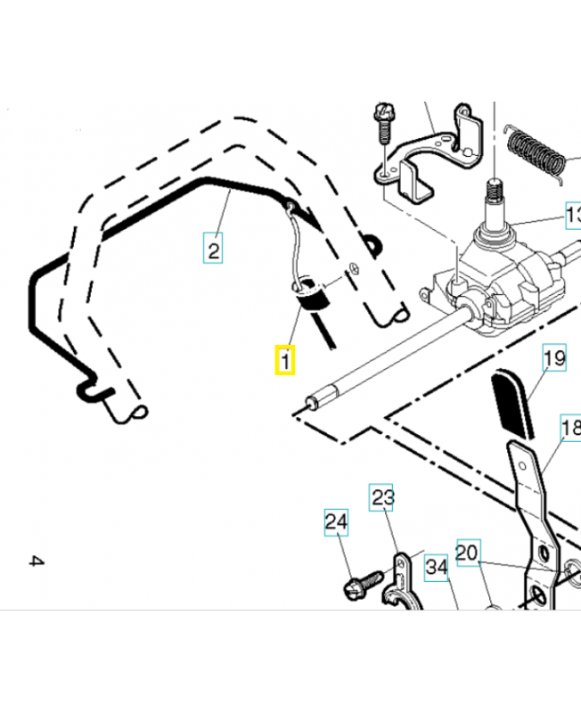 Câble 585040801. Pièce de rechange Husqvarna