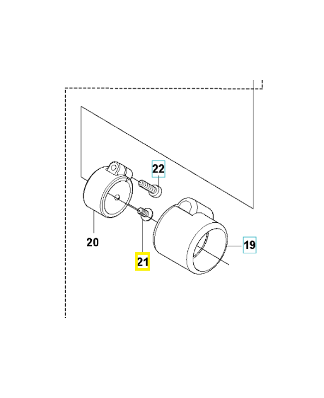 Vis 521515201. Pièce de rechange Husqvarna