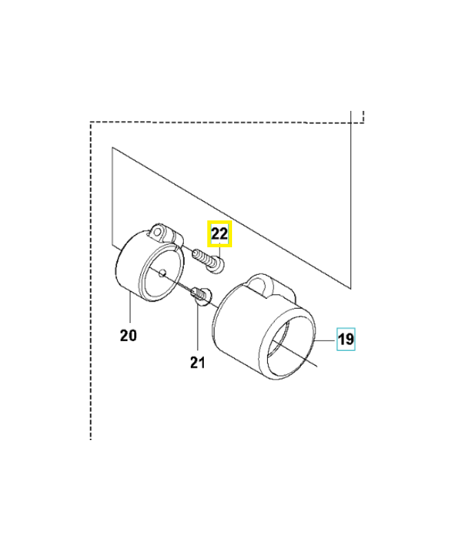 Boulon 506689001. Pièce de rechange Husqvarna