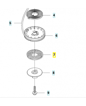 Ressort 523011001. Pièce de rechange Husqvarna