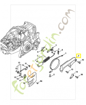 Couvercle 1142-021-1103. Pièce détachée Stihl / Vicking