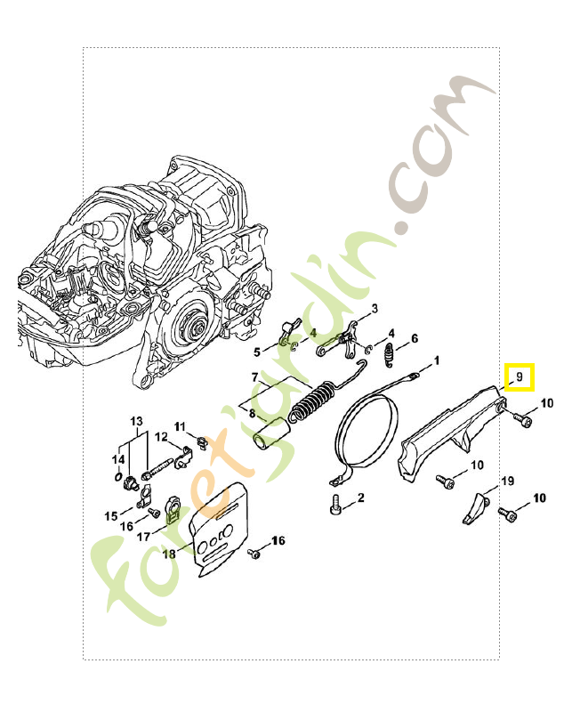 Couvercle 1142-021-1103. Pièce détachée Stihl / Vicking Couvercle 1142-021-1103. Pièce détachée Stihl / Vicking