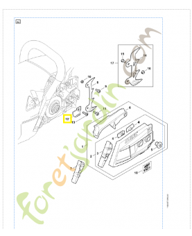 Arrêt de chaine 1142-656-7700. Pièce détachée Stihl / Vicking