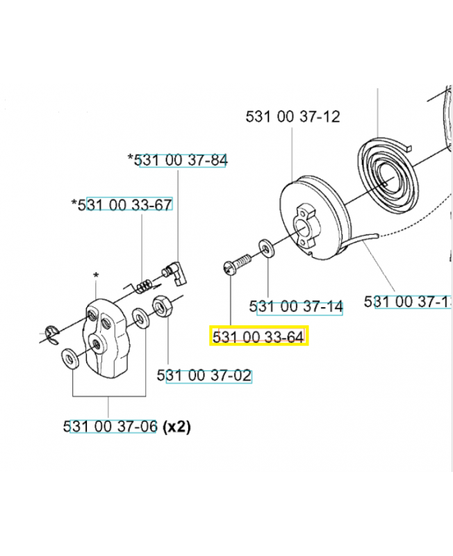 Vis 531003364. Pièce de rechange Husqvarna Vis 531003364. Pièce de rechange Husqvarna