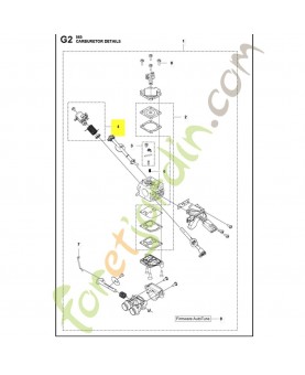 Kit de manette des gaz du carburateur