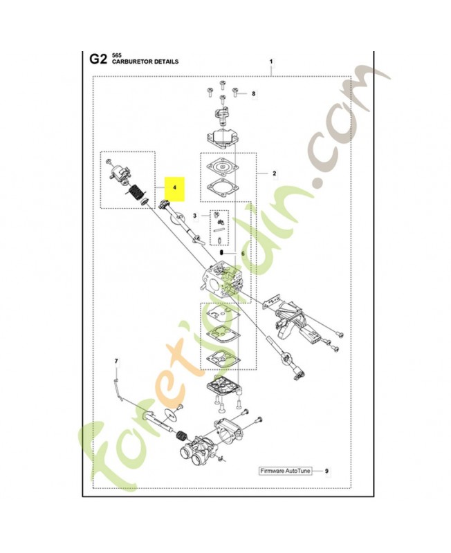Kit de manette des gaz du carburateur