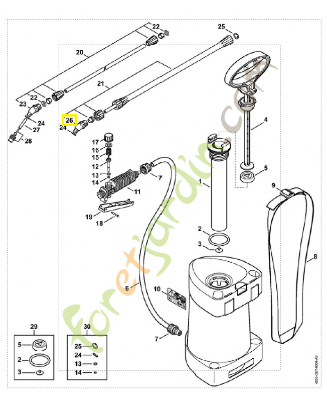 Raccord 4255-513-0201. Pièce détachée Stihl / Vicking