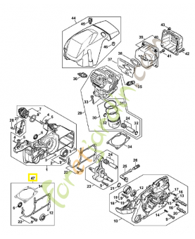 Jeu de joints 1140-007-1600. Pièce de rechange Sithl / Vicking