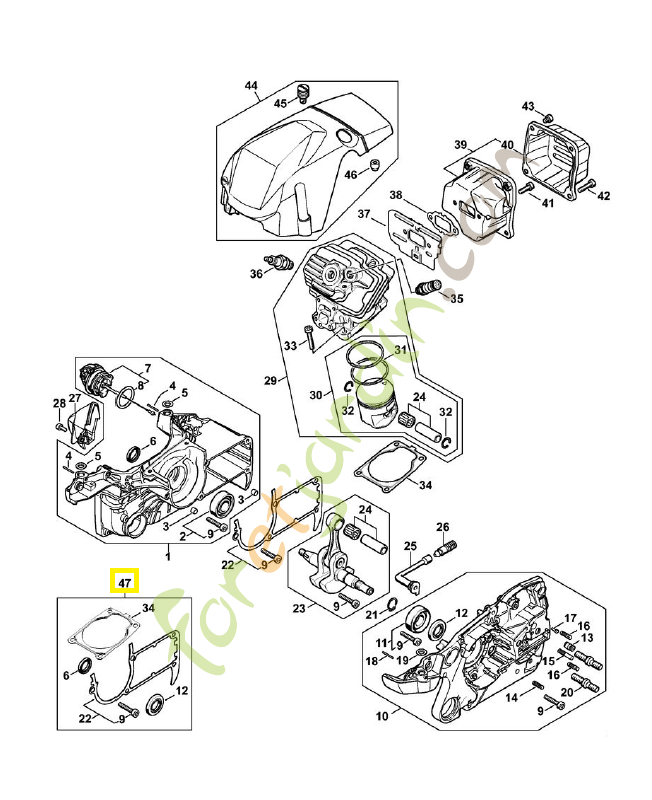 Jeu de joints 1140-007-1600. Pièce de rechange Sithl / Vicking Jeu de joints 1140-007-1600. Pièce de rechange Sithl / Vicking