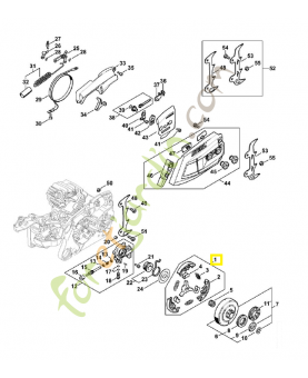 Embrayage ms 1147-160-2000. Pièce détachée Stihl / Vicking
