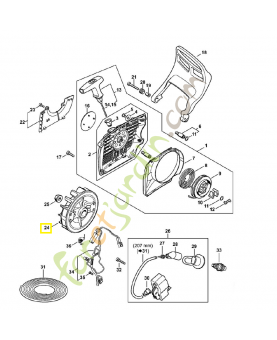 Rotor 1140-400-1210. Pièce détachée Stihl / Vicking