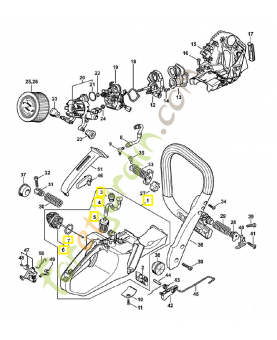 Carter de réservoir 1140-350-0840. Pièce détachée Stihl / Vicking