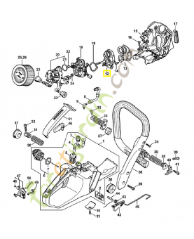 Support de carburateur 1140-120-0901. Pièce détachée Stihl / Vicking