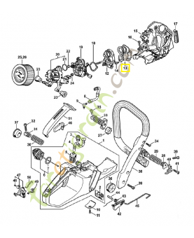 Raccord coudé 1140-140-2502. Pièce détachée Stihl / Vicking