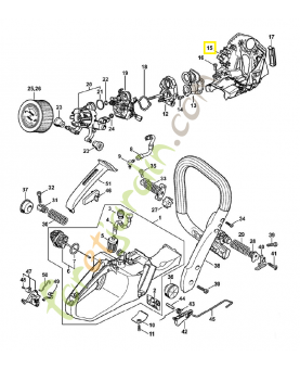Capot de canalisation d'air 1140-080-0905. Pièce détachée Stihl / Vicking