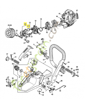Boitier de filtre 1140-140-2802. Pièce détachée Stihl / Vicking
