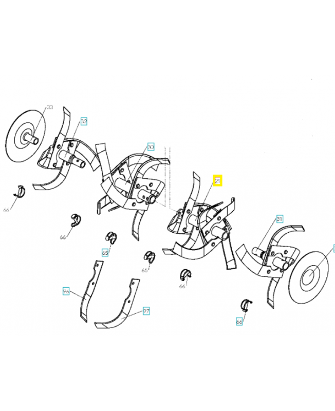 Étoile départ gauche 544310901. Pièce de rechange Husqvarna Étoile départ gauche 544310901. Pièce de rechange Husqvarna