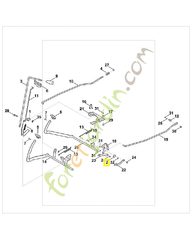 Rondelle 6170-162-8900. Pièce de rechange Sithl / Vicking