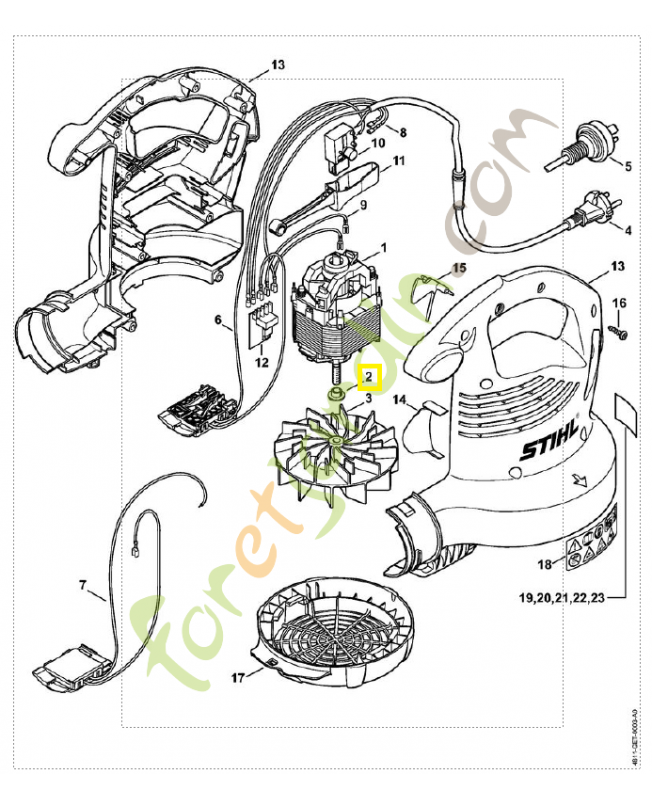 Rondelle de pression 4811-708-3000. Pièce de rechange Sithl / Vicking