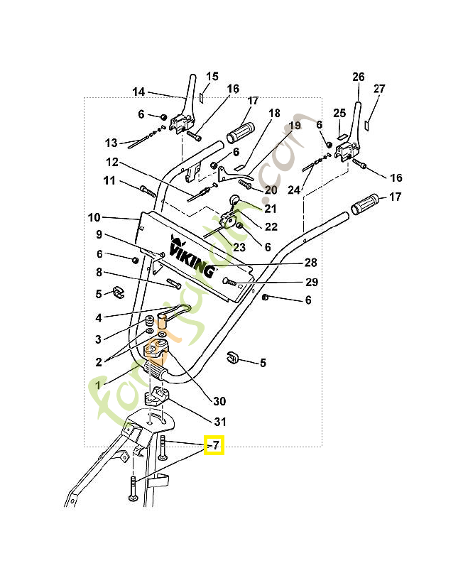 Vis m 12x80 9027-068-3120. Pièce de rechange Sithl / Vicking