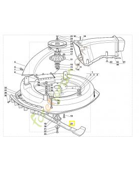 Lame 71cm mr 385 6126-702-0110. Pièce de rechange Sithl / Vicking