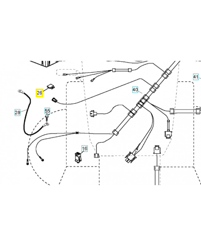 Fusible 20 amp 532175158. Pièce de rechange Husqvarna