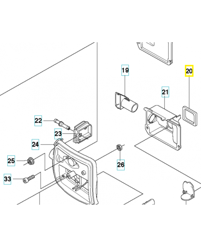 Joint 537309301. Pièce de rechange Husqvarna