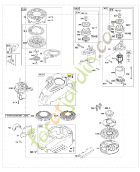 691138 Vis 0003-000-0717. Pièce de rechange pour moteur thermique Briggs et Straton