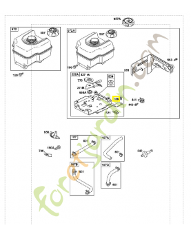 690877 Vis 0003-000-0601. Pièce de rechange pour moteur thermique Briggs et Straton