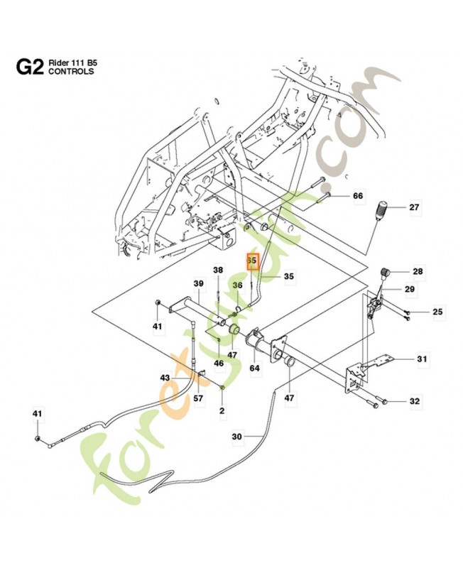 Goupille fendue Husqvarna ref. 721615201 Remplace référence 721615101