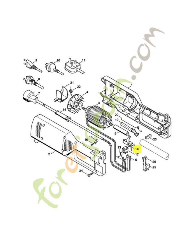 Levier de commande Stihl ref. 4808-435-2400