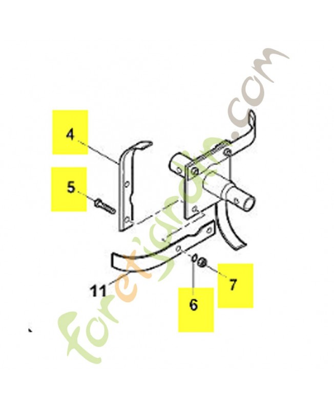 Couteau labour gauche