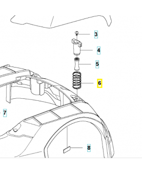 Ressort 574485102. Pièce de rechange Husqvarna