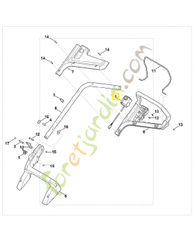 Commutateur d'homme mort 6338-430-0420. Pièce de rechange Sithl / Vicking