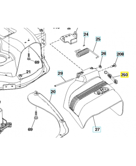 sangle Husqvarna ref. 583508201   Remplace la référence 532436087