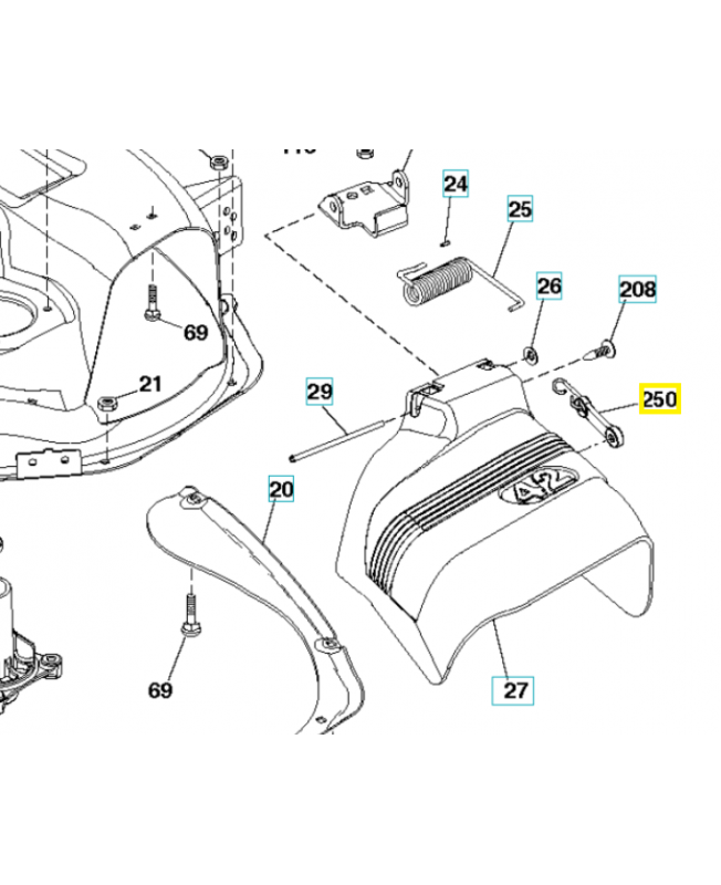 sangle Husqvarna ref. 583508201   Remplace la référence 532436087