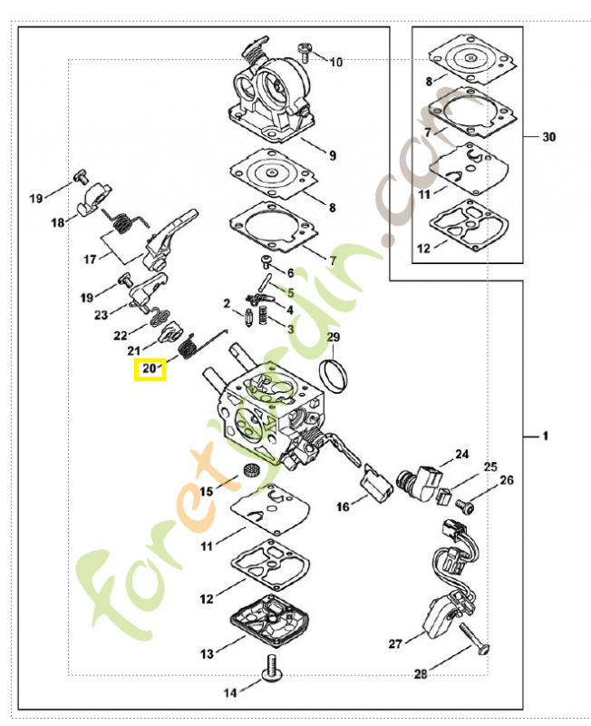 Ressort coude 1140-122-3205. Pièce de rechange Sithl / Vicking Ressort coude 1140-122-3205. Pièce de rechange Sithl / Vicking