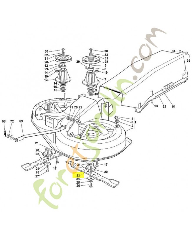 Lame gauche mt 545/585 46cm