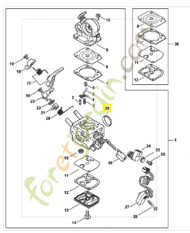 Anneau 1140-121-9401. Pièce détachée Stihl / Vicking