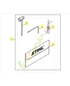 Jeu d'outils 1140-890-1400. Pièce détachée Stihl / Vicking