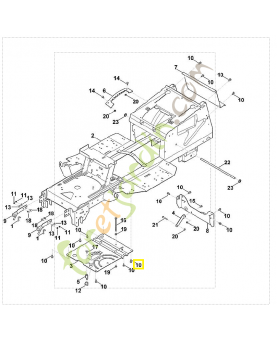 Vis taraud m8x16 9039-488-1782. Pièce détachée Stihl 